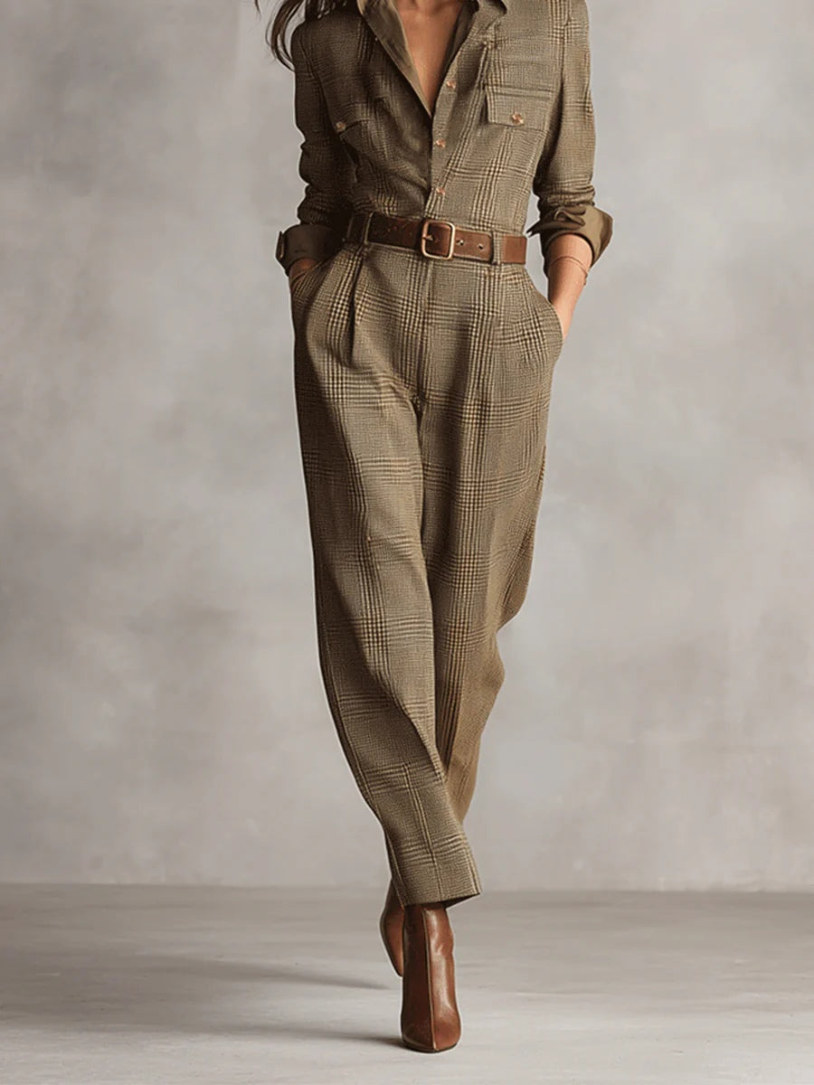 Margien | Moderne getailleerde jumpsuit