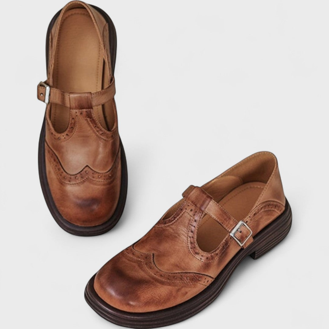MARGAUX™ – Tijdloze Mary Jane Loafers met Retro Charme