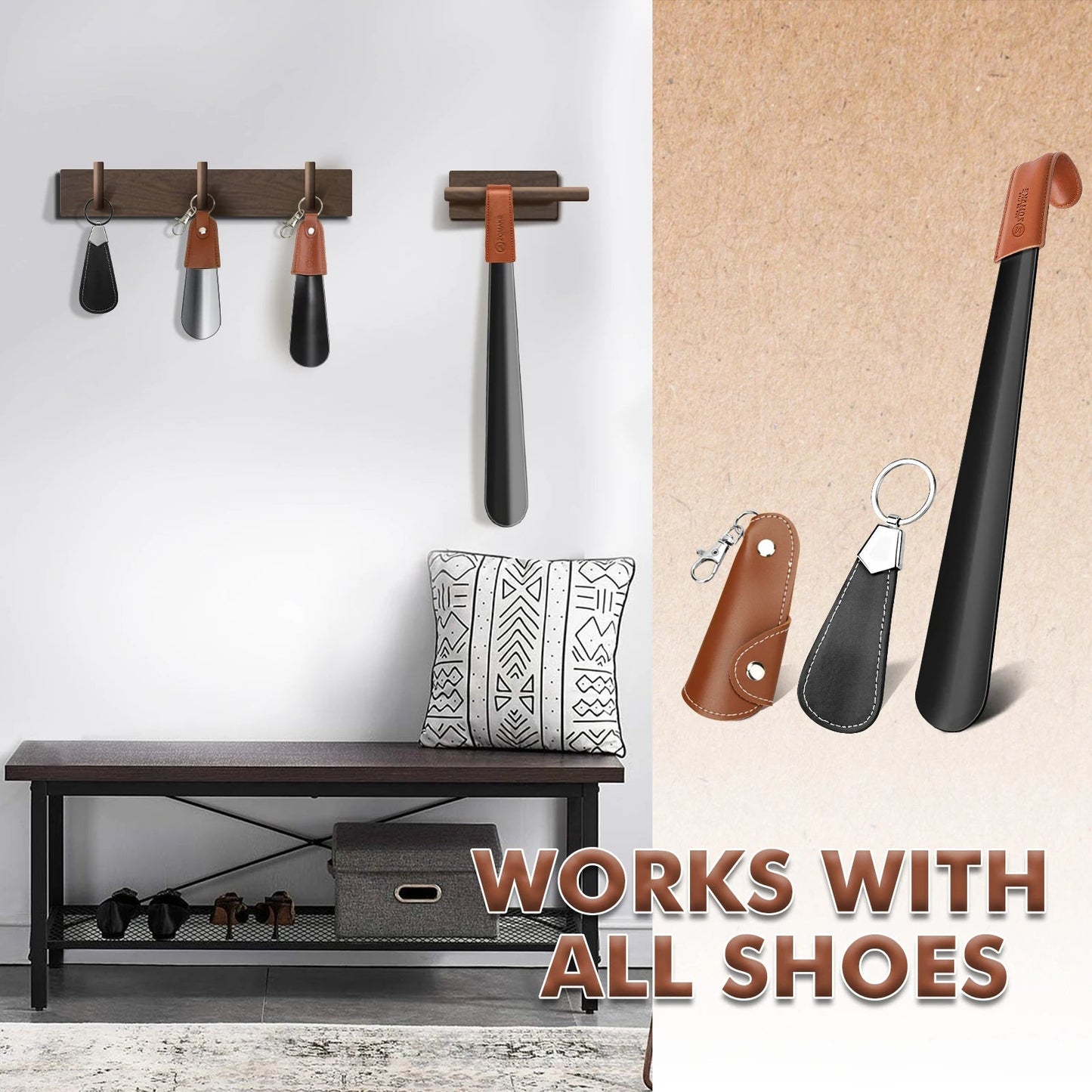 Wellnova schoenlepel-sleutelhanger