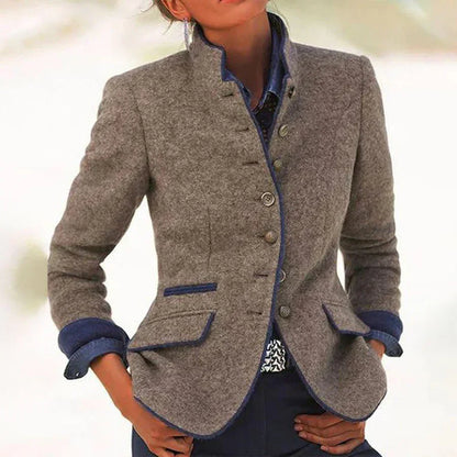 Liselore | Elegante Cardigan met Hoge Kraag