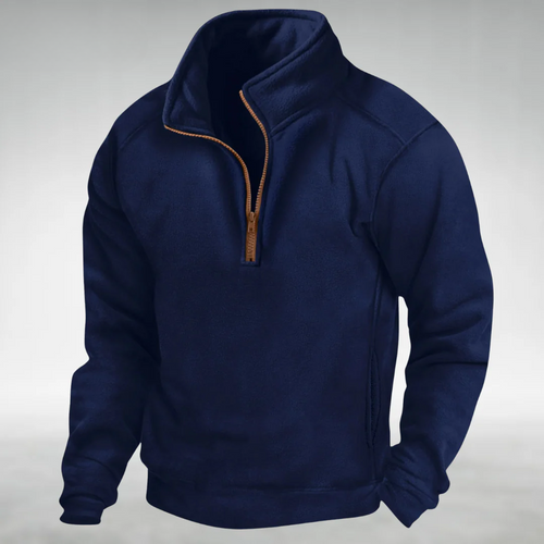 Bernardus | Fleece trui met halve rits