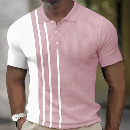 Romeo | Heren Poloshirt met Stijlvolle Strepen – Slim Fit