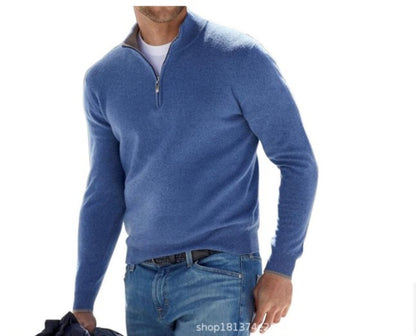 2022独立站爆款 速卖通亚马逊欧美长袖男式德绒打底衫 春秋款