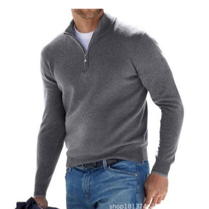 2022独立站爆款 速卖通亚马逊欧美长袖男式德绒打底衫 春秋款