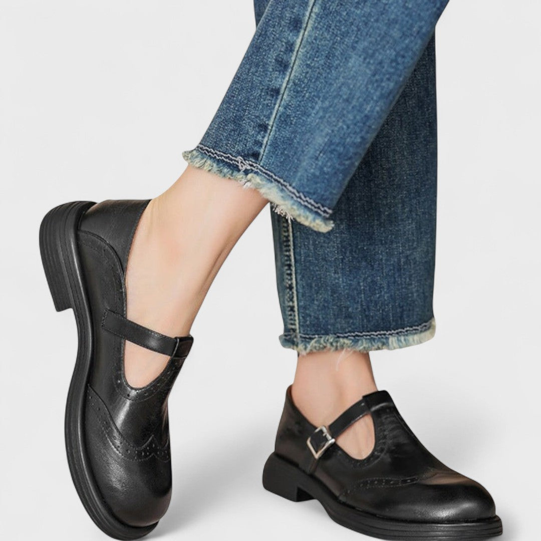 MARGAUX™ – Tijdloze Mary Jane Loafers met Retro Charme