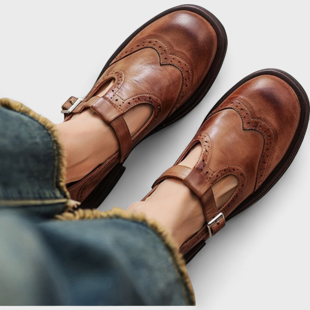 MARGAUX™ – Tijdloze Mary Jane Loafers met Retro Charme