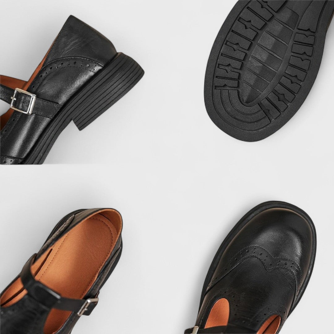 MARGAUX™ – Tijdloze Mary Jane Loafers met Retro Charme