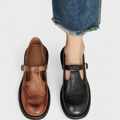 MARGAUX™ – Tijdloze Mary Jane Loafers met Retro Charme