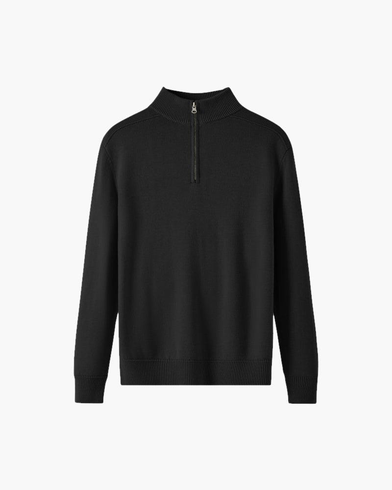 100% Merino Wollen Half-Zip Trui