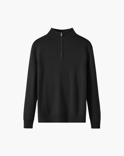 100% Merino Wollen Half-Zip Trui